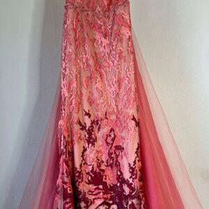 Mac Duggal Floral Gown